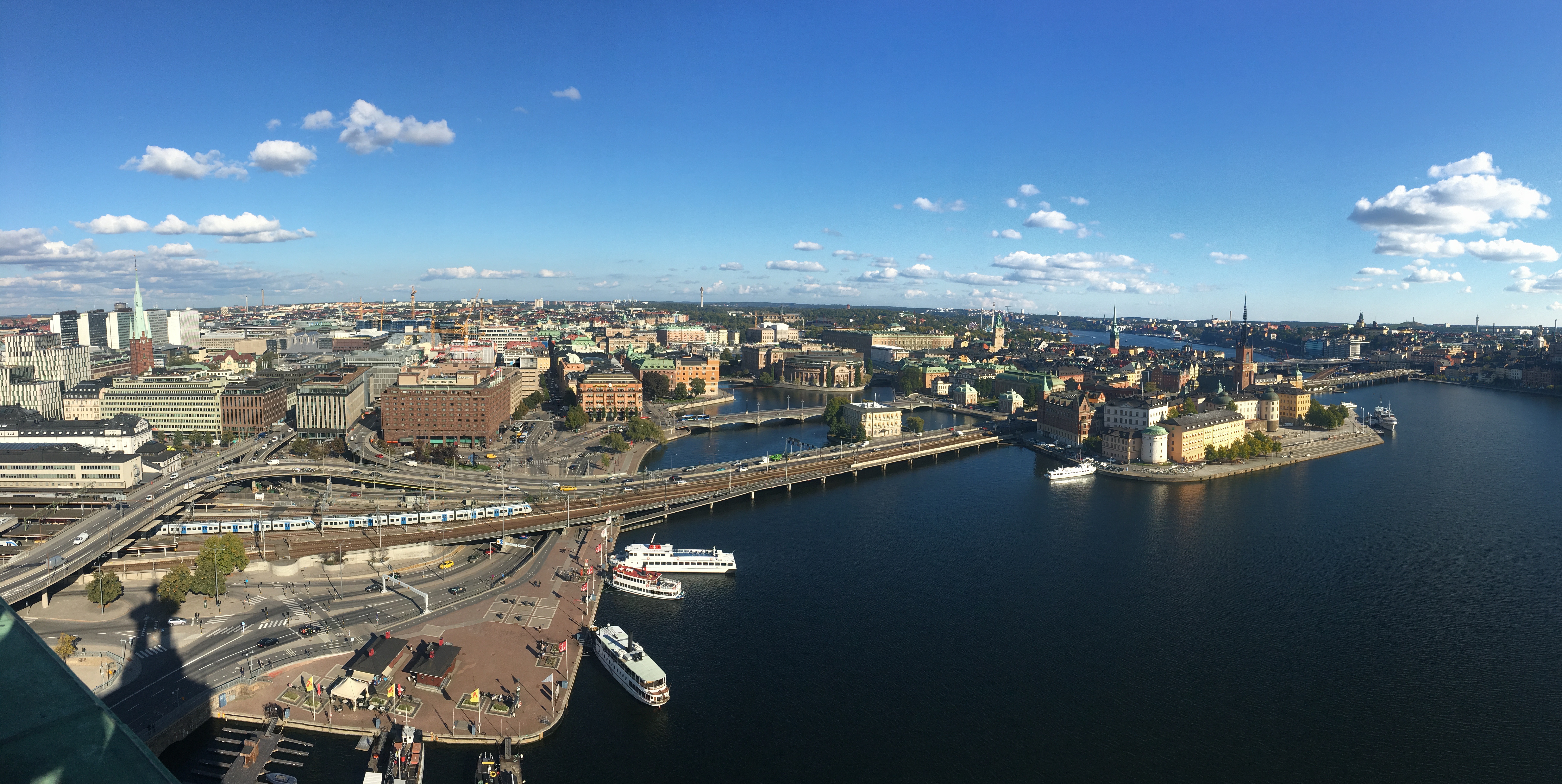 Stockholm waterfront viewed from City Hall